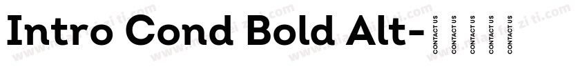Intro Cond Bold Alt字体转换